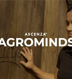 Agrominds project - Sofia Martins, Portuguese farmer, on the backgroud