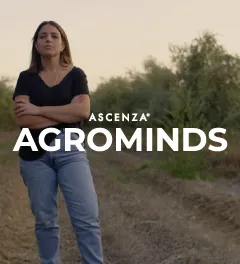 Mariana Lança, Agricultora Portuguesa, num olival na sua propriedade Herdade Grande, para o vídeo Agrominds sobre o tema jovens agricultores.