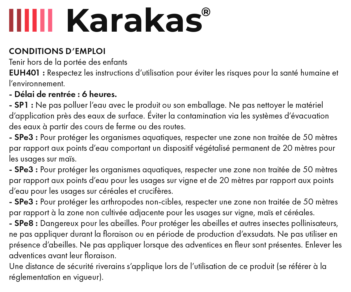 Karakas_Conditions d'emploi